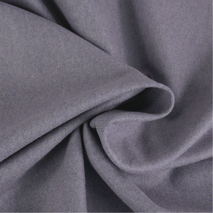 Tissu lainage fin chevrons haute couture - violet lavande x 10 cm