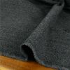 Tissu lainage chevrons tweed haute couture - gris anthracite x 10 cm