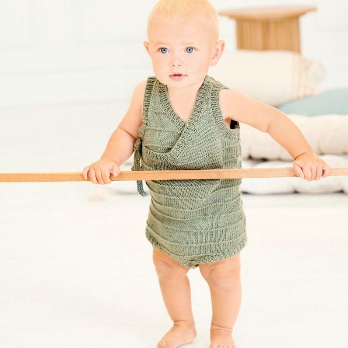 Kit tricot barboteuse unie bébé modèle 09 Rico Baby 043 - Rico design