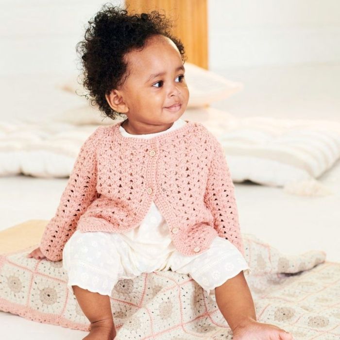 Kit crochet gilet bébé modèle 19 Rico Baby 043 - Rico design