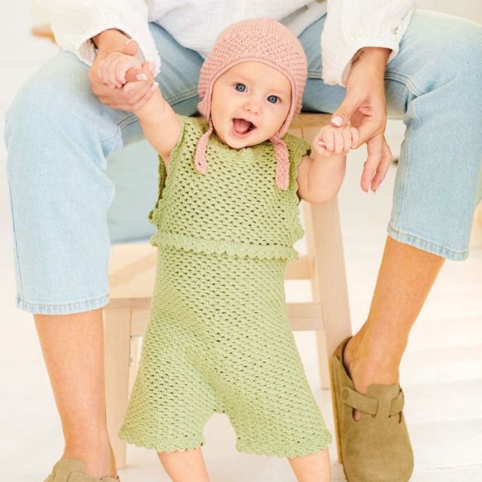 Kit crochet grenouillère bébé modèle 13 Rico Baby 043 - Rico design