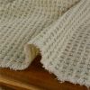 Tissu lainage tweed lurex haute couture - écru x 10 cm