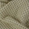 Tissu lainage tweed lurex haute couture - écru x 10 cm