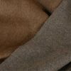 Tissu lainage alpaga haute couture - marron camel x 10 cm