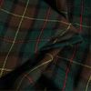 Tissu matelassé doudoune tartan - vert foncé x 10 cm