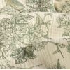 Tissu double gaze toile de jouy - menthe x 10 cm
