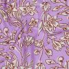 Tissu block print indien Keranya fleurs - lilas x 10 cm