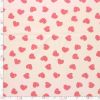 Tissu jersey fin coeurs - rose nude x 10 cm