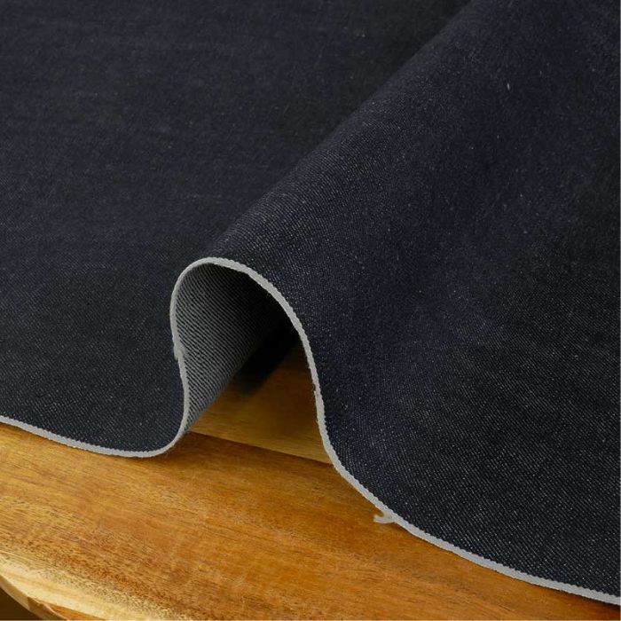Tissu denim Selvedge haute couture - bleu foncé x 10 cm