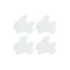 Bouton enfant lapins blanc - Rico Design x 4
