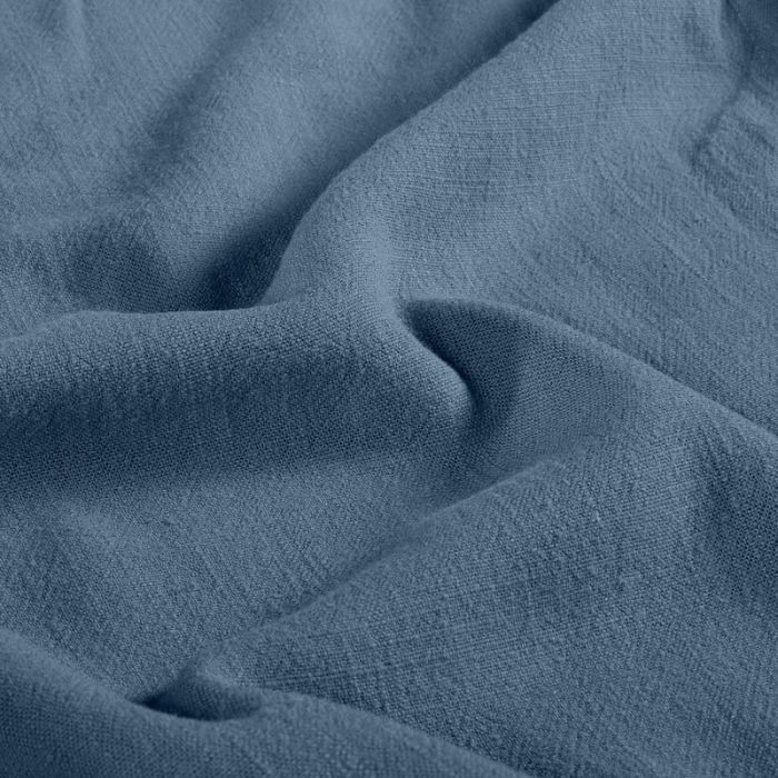 Tissu viscose lin - bleu de gris x 10 cm
