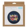 Kit broderie avec cercle en bois - Love