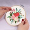 Kit broderie avec tambour - Roses