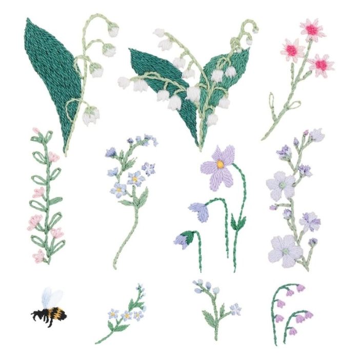 copy ofKit Stick & Stitch broderie papillons - Rico Design