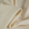 Tissu jersey côtelé coton uni - écru x 10 cm