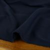 Tissu jersey côtelé coton uni - bleu marine x 10 cm