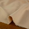 Tissu jersey côtelé coton uni - beige x 10 cm