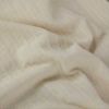Tissu lin coton rayures jacquard - beige x 10 cm