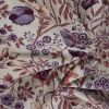 Tissu popeline coton fleurs anciennes - écru x 10 cm