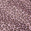 Tissu imperméable souple léopard - rose x 10 cm