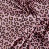 Tissu imperméable souple léopard - rose x 10 cm