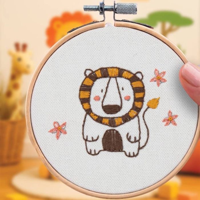 Kit broderie décorative Lion - French Kits