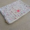 Kit couture - pochette ordinateur matelassée fleurs indiennes