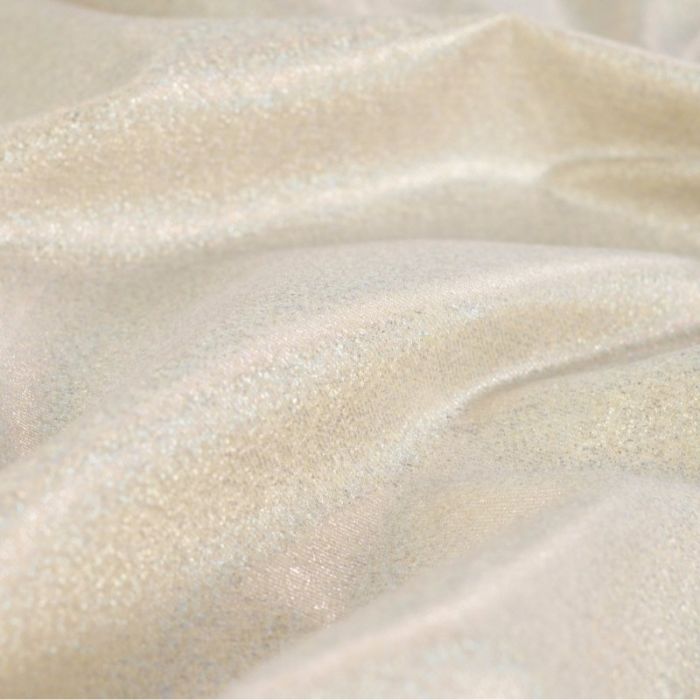 Tissu jean denim stretch paillettes - jaune clair x 10 cm