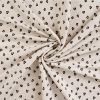 Tissu jersey côtelé léopard - beige x 10 cm