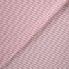 Tissu jersey fin rayures marinière - rose clair x 10 cm
