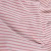 Tissu jersey fin rayures marinière - rose clair x 10 cm