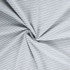 Tissu jersey fin rayures marinière - bleu clair x 10 cm