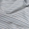 Tissu jersey fin rayures marinière - bleu clair x 10 cm