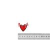 Ecusson thermocollant petit coeur rouge