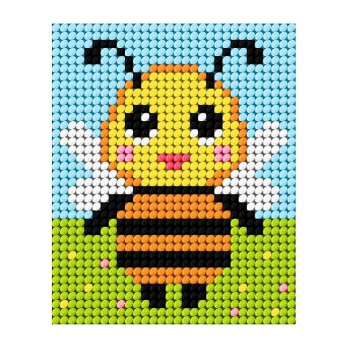 Kit à broder canevas enfant - Petite abeille