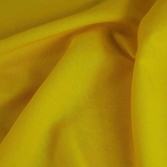 Tissu viscose lin haute couture - jaune x 10 cm
