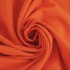 Tissu viscose lin haute couture - orange x 10 cm