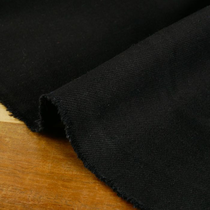 Tissu jean denim haute couture - noir x 10 cm