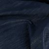 Tissu denim lamé argent haute couture - bleu marine x 10 cm