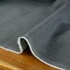 Tissu jean denim haute couture - gris x 10 cm