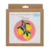 Kit broderie punch needle avec tambour - Citrons