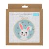 Kit broderie punch needle avec tambour - Lapin