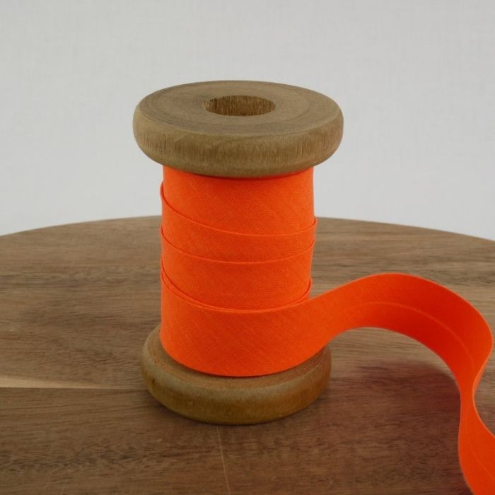 Biais fluo polycoton 20 mm x 10 cm