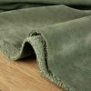 Tissu velours maille envers sherpa fausse fourrure - kaki x 10 cm