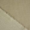 Tissu velours maille envers sherpa fausse fourrure - écru x 10 cm