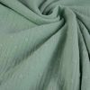 Tissu double gaze uni plumetis - vert de gris x 10 cm