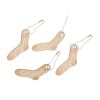 Marqueurs de maille en bois - Chaussette en laine x 10