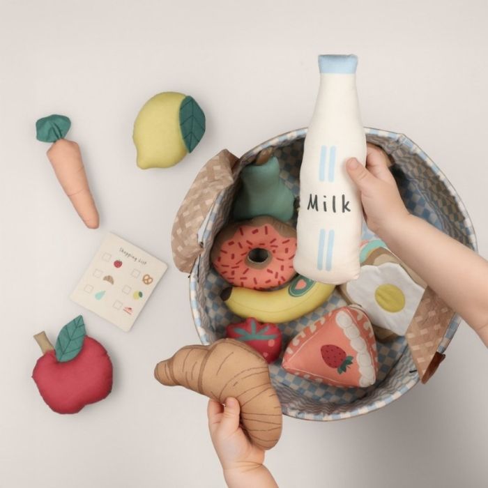 Tissu panneau fruits et légumes du marché à coudre