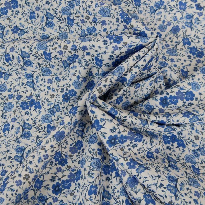 Coupon 55 x 70 cm - Tissu coton fleuri