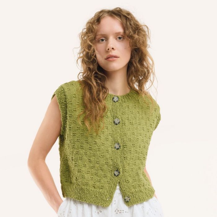 Kit tricot gilet modèle 22 made by me 22 - Rico design